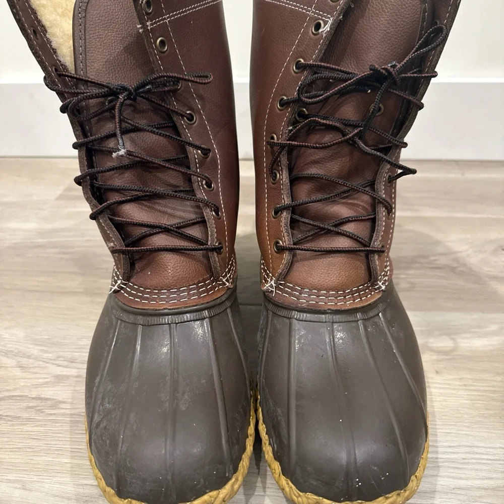 Classic L.L. Bean Lined Bean Boots Men’s Size 13